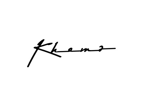 How to Draw Khemz signature style? Asem Kandis PERSONAL USE is a latest design signature styles for name Khemz. Khemz signature style 9 images and pictures png