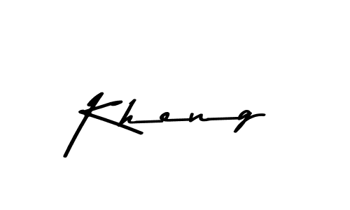 Use a signature maker to create a handwritten signature online. With this signature software, you can design (Asem Kandis PERSONAL USE) your own signature for name Kheng. Kheng signature style 9 images and pictures png