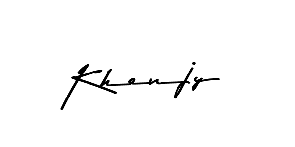 The best way (Asem Kandis PERSONAL USE) to make a short signature is to pick only two or three words in your name. The name Khenjy include a total of six letters. For converting this name. Khenjy signature style 9 images and pictures png