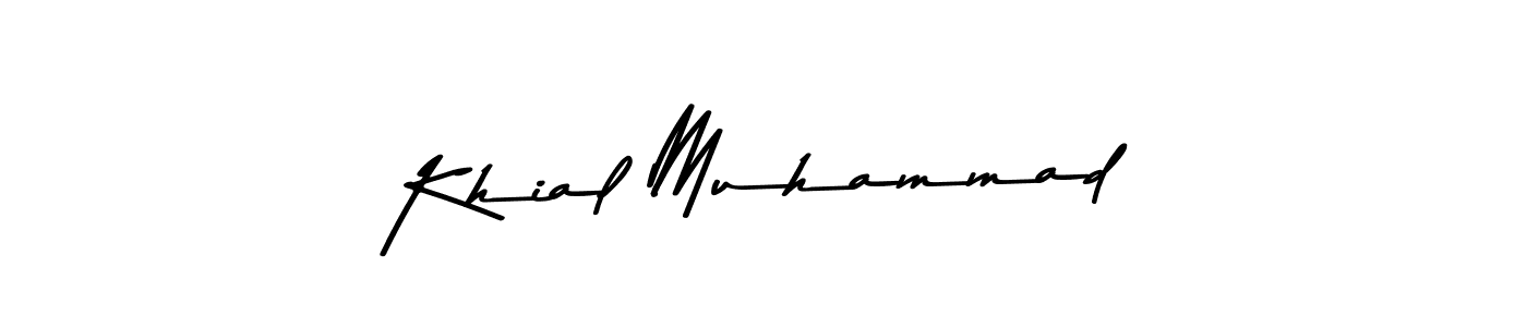 Also You can easily find your signature by using the search form. We will create Khial Muhammad name handwritten signature images for you free of cost using Asem Kandis PERSONAL USE sign style. Khial Muhammad signature style 9 images and pictures png