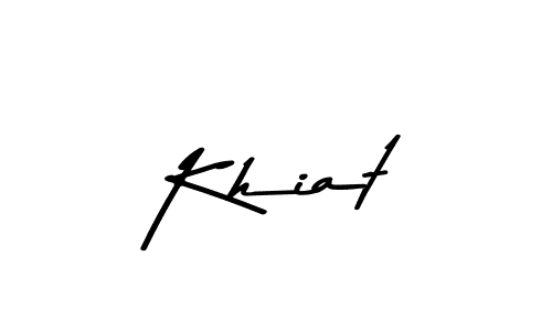 You should practise on your own different ways (Asem Kandis PERSONAL USE) to write your name (Khiat) in signature. don't let someone else do it for you. Khiat signature style 9 images and pictures png