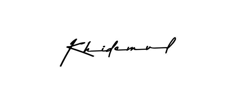 You can use this online signature creator to create a handwritten signature for the name Khidemul. This is the best online autograph maker. Khidemul signature style 9 images and pictures png
