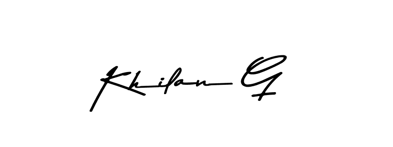 Check out images of Autograph of Khilan G name. Actor Khilan G Signature Style. Asem Kandis PERSONAL USE is a professional sign style online. Khilan G signature style 9 images and pictures png