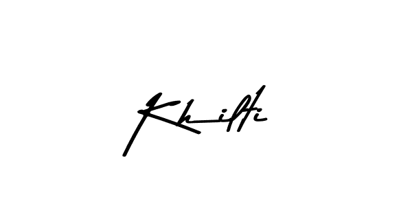 Khilti stylish signature style. Best Handwritten Sign (Asem Kandis PERSONAL USE) for my name. Handwritten Signature Collection Ideas for my name Khilti. Khilti signature style 9 images and pictures png