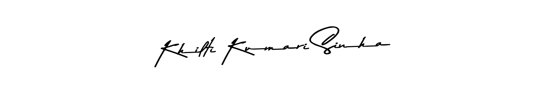 Check out images of Autograph of Khilti Kumari Sinha name. Actor Khilti Kumari Sinha Signature Style. Asem Kandis PERSONAL USE is a professional sign style online. Khilti Kumari Sinha signature style 9 images and pictures png