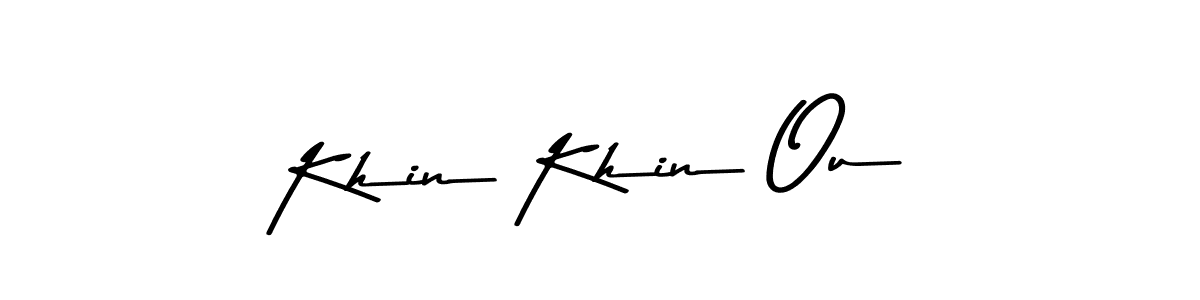 Make a beautiful signature design for name Khin Khin Ou. With this signature (Asem Kandis PERSONAL USE) style, you can create a handwritten signature for free. Khin Khin Ou signature style 9 images and pictures png