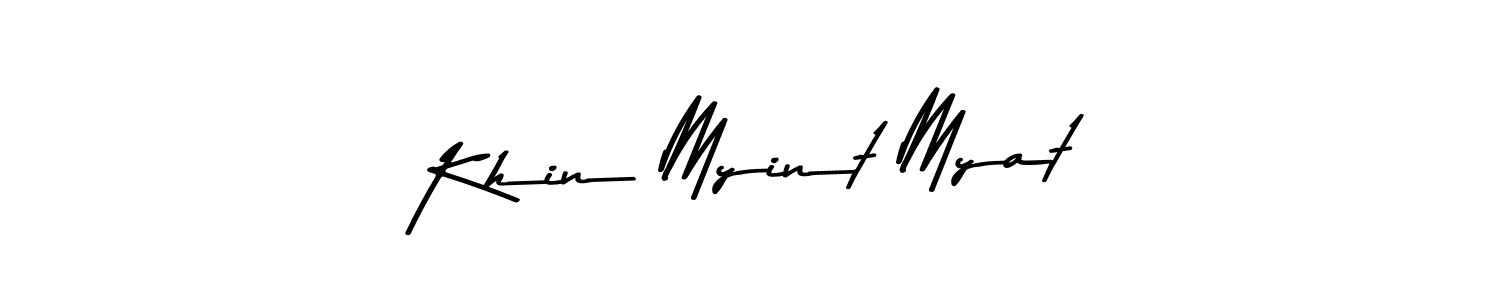 Design your own signature with our free online signature maker. With this signature software, you can create a handwritten (Asem Kandis PERSONAL USE) signature for name Khin Myint Myat. Khin Myint Myat signature style 9 images and pictures png