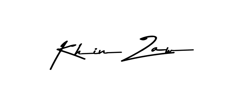 Khin Zaw stylish signature style. Best Handwritten Sign (Asem Kandis PERSONAL USE) for my name. Handwritten Signature Collection Ideas for my name Khin Zaw. Khin Zaw signature style 9 images and pictures png