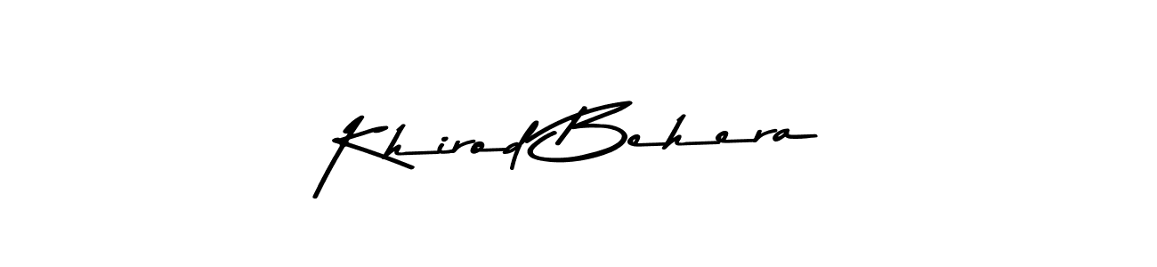 Make a beautiful signature design for name Khirod Behera. With this signature (Asem Kandis PERSONAL USE) style, you can create a handwritten signature for free. Khirod Behera signature style 9 images and pictures png