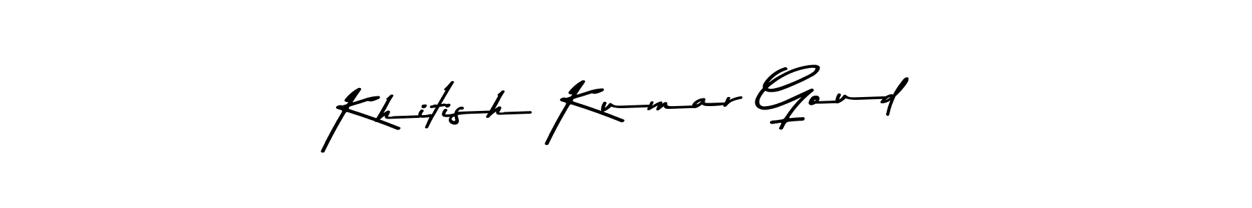 See photos of Khitish Kumar Goud official signature by Spectra . Check more albums & portfolios. Read reviews & check more about Asem Kandis PERSONAL USE font. Khitish Kumar Goud signature style 9 images and pictures png