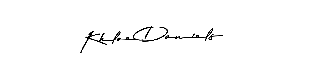 How to make Khloe Daniels signature? Asem Kandis PERSONAL USE is a professional autograph style. Create handwritten signature for Khloe Daniels name. Khloe Daniels signature style 9 images and pictures png