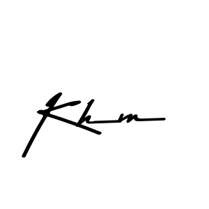 How to make Khm signature? Asem Kandis PERSONAL USE is a professional autograph style. Create handwritten signature for Khm name. Khm signature style 9 images and pictures png