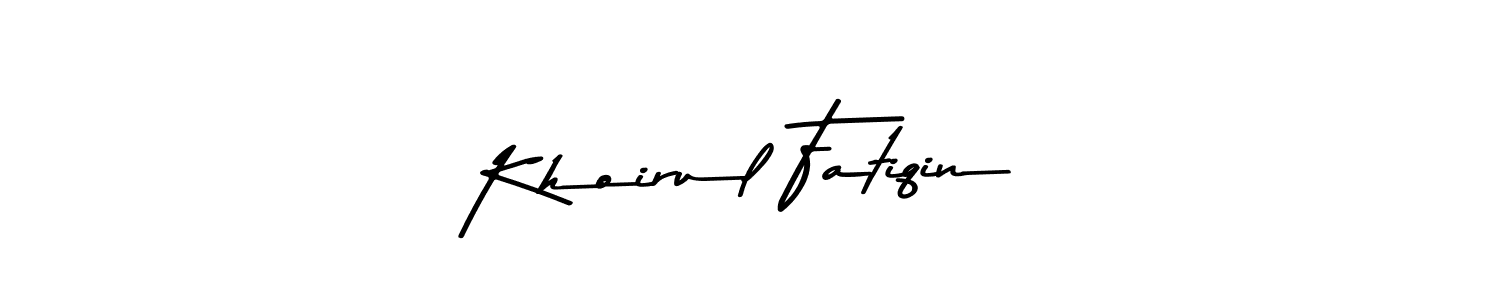 Similarly Asem Kandis PERSONAL USE is the best handwritten signature design. Signature creator online .You can use it as an online autograph creator for name Khoirul Fatiqin. Khoirul Fatiqin signature style 9 images and pictures png