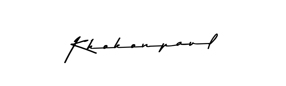 Make a beautiful signature design for name Khokonpaul. Use this online signature maker to create a handwritten signature for free. Khokonpaul signature style 9 images and pictures png