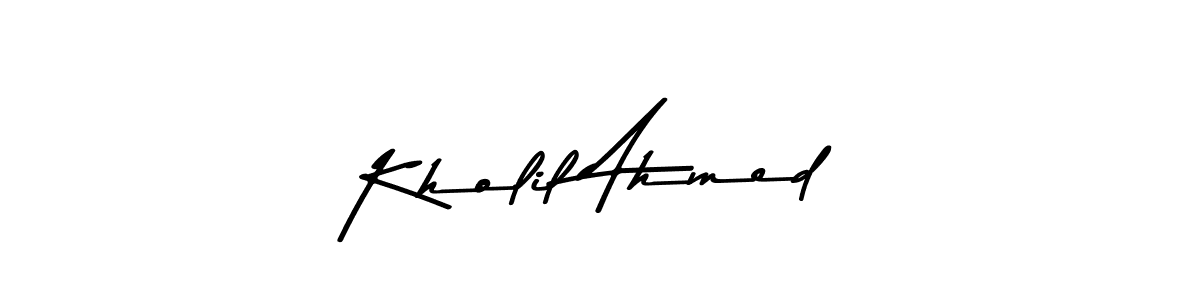 Kholil Ahmed stylish signature style. Best Handwritten Sign (Asem Kandis PERSONAL USE) for my name. Handwritten Signature Collection Ideas for my name Kholil Ahmed. Kholil Ahmed signature style 9 images and pictures png