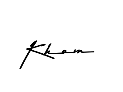 Also You can easily find your signature by using the search form. We will create Khom name handwritten signature images for you free of cost using Asem Kandis PERSONAL USE sign style. Khom signature style 9 images and pictures png