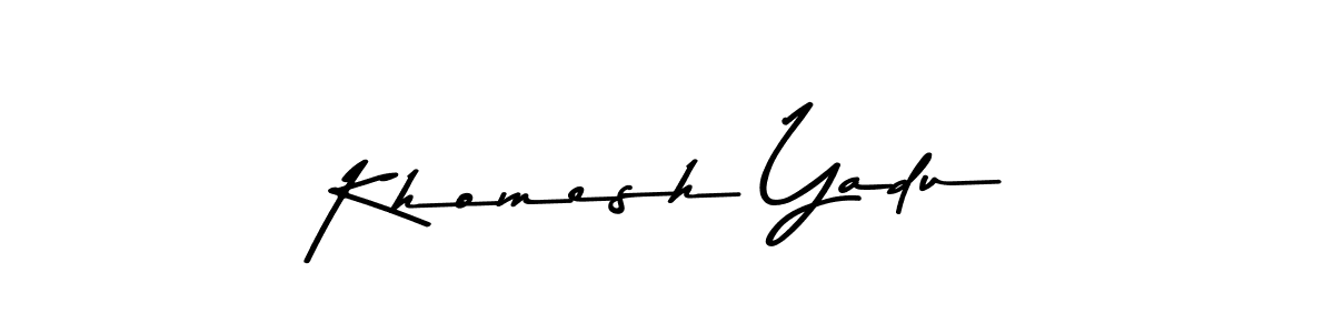 Check out images of Autograph of Khomesh Yadu name. Actor Khomesh Yadu Signature Style. Asem Kandis PERSONAL USE is a professional sign style online. Khomesh Yadu signature style 9 images and pictures png