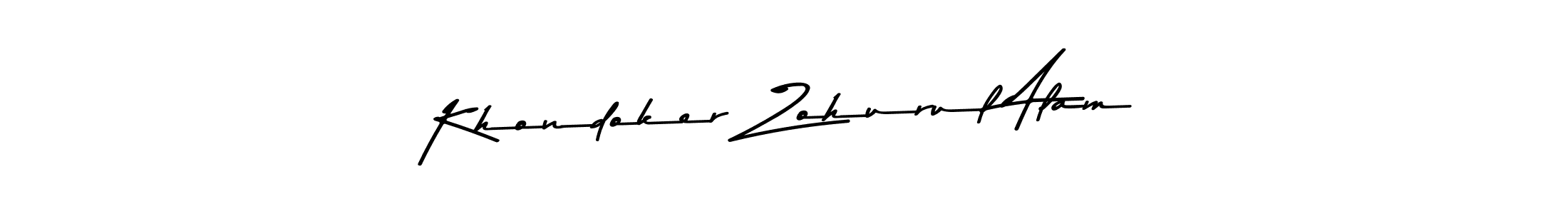 Khondoker Zohurul Alam stylish signature style. Best Handwritten Sign (Asem Kandis PERSONAL USE) for my name. Handwritten Signature Collection Ideas for my name Khondoker Zohurul Alam. Khondoker Zohurul Alam signature style 9 images and pictures png