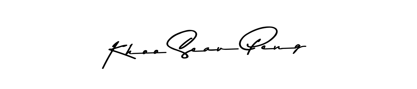 You should practise on your own different ways (Asem Kandis PERSONAL USE) to write your name (Khoo Seau Peng) in signature. don't let someone else do it for you. Khoo Seau Peng signature style 9 images and pictures png