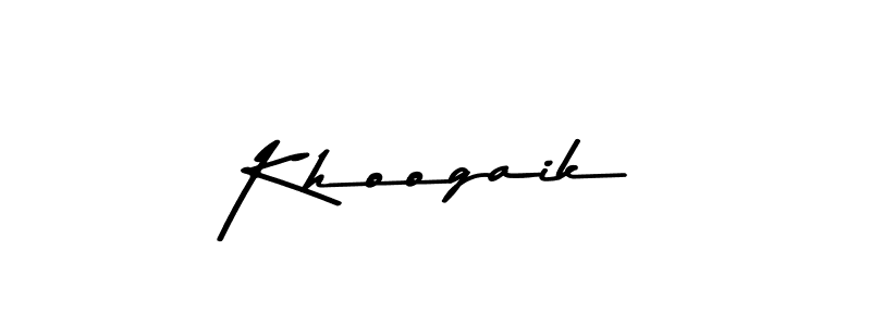 Design your own signature with our free online signature maker. With this signature software, you can create a handwritten (Asem Kandis PERSONAL USE) signature for name Khoogaik. Khoogaik signature style 9 images and pictures png