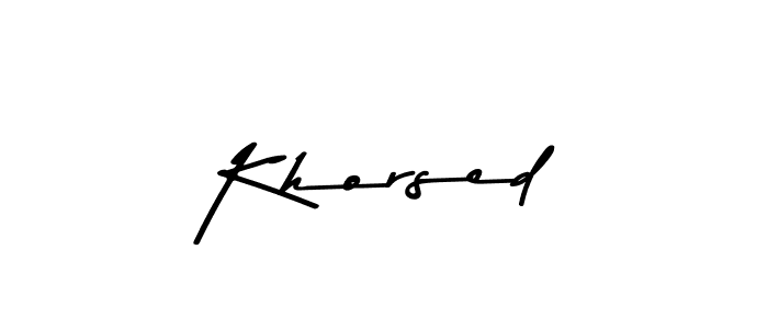 Also You can easily find your signature by using the search form. We will create Khorsed name handwritten signature images for you free of cost using Asem Kandis PERSONAL USE sign style. Khorsed signature style 9 images and pictures png