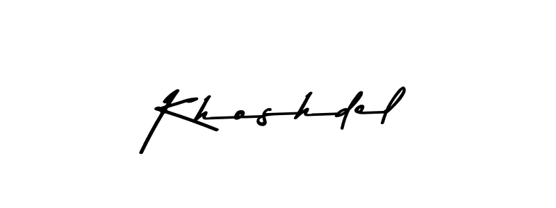 Create a beautiful signature design for name Khoshdel. With this signature (Asem Kandis PERSONAL USE) fonts, you can make a handwritten signature for free. Khoshdel signature style 9 images and pictures png