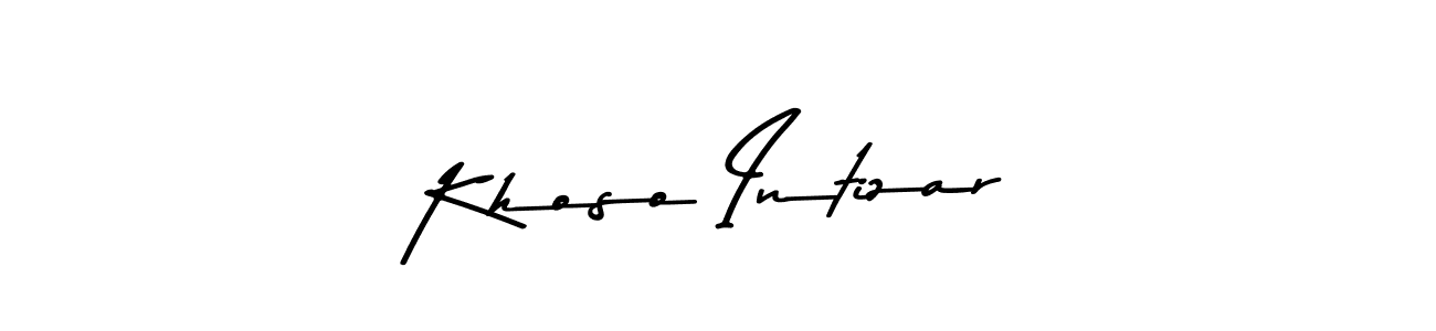 Also You can easily find your signature by using the search form. We will create Khoso Intizar name handwritten signature images for you free of cost using Asem Kandis PERSONAL USE sign style. Khoso Intizar signature style 9 images and pictures png