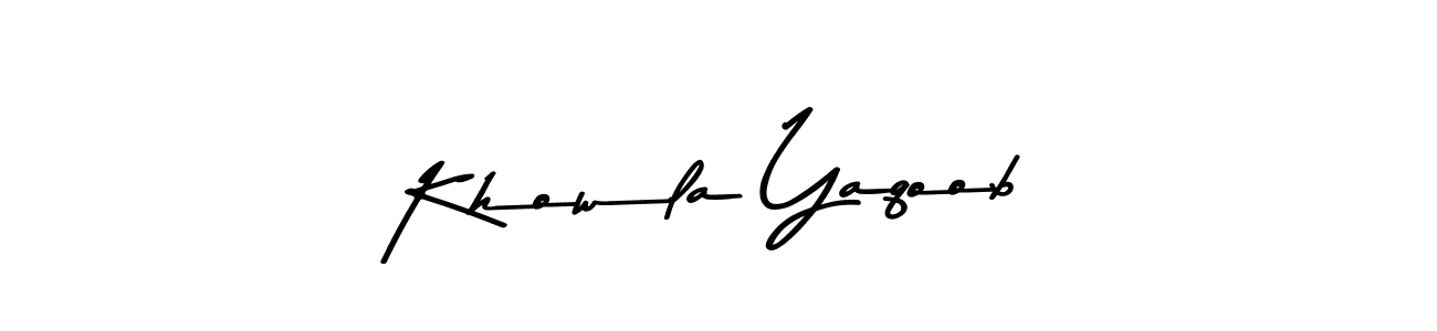 Also we have Khowla Yaqoob name is the best signature style. Create professional handwritten signature collection using Asem Kandis PERSONAL USE autograph style. Khowla Yaqoob signature style 9 images and pictures png