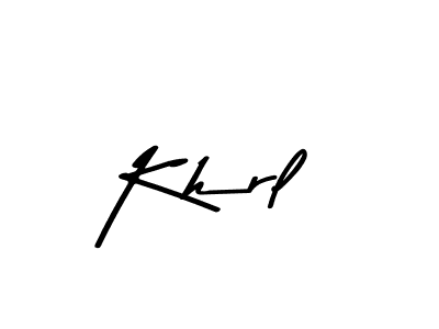 You should practise on your own different ways (Asem Kandis PERSONAL USE) to write your name (Khrl) in signature. don't let someone else do it for you. Khrl signature style 9 images and pictures png