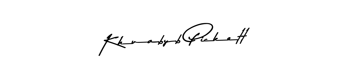 Make a beautiful signature design for name Khuabyb Pickett. Use this online signature maker to create a handwritten signature for free. Khuabyb Pickett signature style 9 images and pictures png