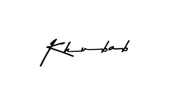 You should practise on your own different ways (Asem Kandis PERSONAL USE) to write your name (Khubab) in signature. don't let someone else do it for you. Khubab signature style 9 images and pictures png