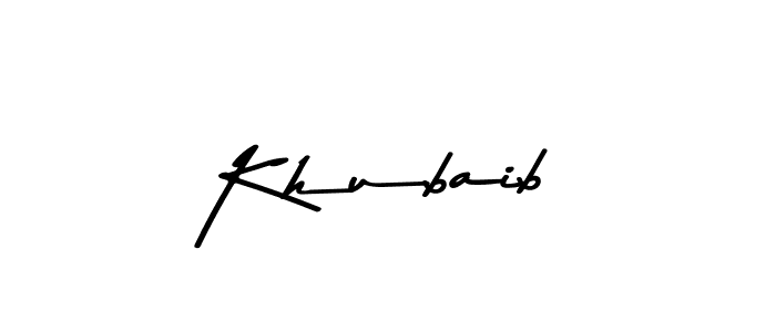 You should practise on your own different ways (Asem Kandis PERSONAL USE) to write your name (Khubaib) in signature. don't let someone else do it for you. Khubaib signature style 9 images and pictures png