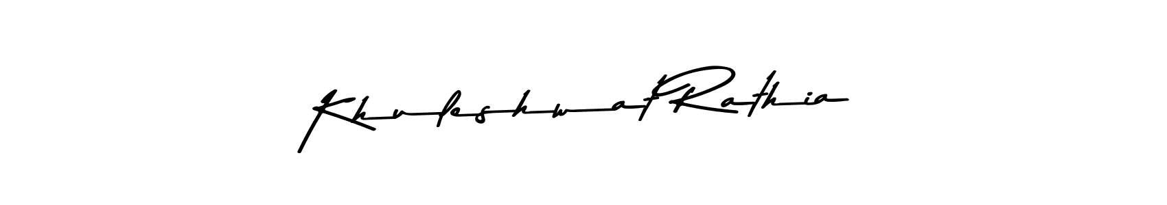 How to make Khuleshwat Rathia signature? Asem Kandis PERSONAL USE is a professional autograph style. Create handwritten signature for Khuleshwat Rathia name. Khuleshwat Rathia signature style 9 images and pictures png