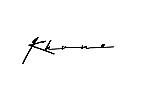 Also we have Khune name is the best signature style. Create professional handwritten signature collection using Asem Kandis PERSONAL USE autograph style. Khune signature style 9 images and pictures png