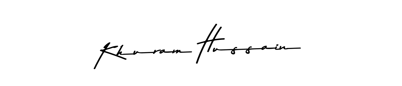 Also You can easily find your signature by using the search form. We will create Khuram Hussain name handwritten signature images for you free of cost using Asem Kandis PERSONAL USE sign style. Khuram Hussain signature style 9 images and pictures png