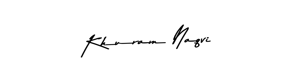 Khuram Naqvi stylish signature style. Best Handwritten Sign (Asem Kandis PERSONAL USE) for my name. Handwritten Signature Collection Ideas for my name Khuram Naqvi. Khuram Naqvi signature style 9 images and pictures png