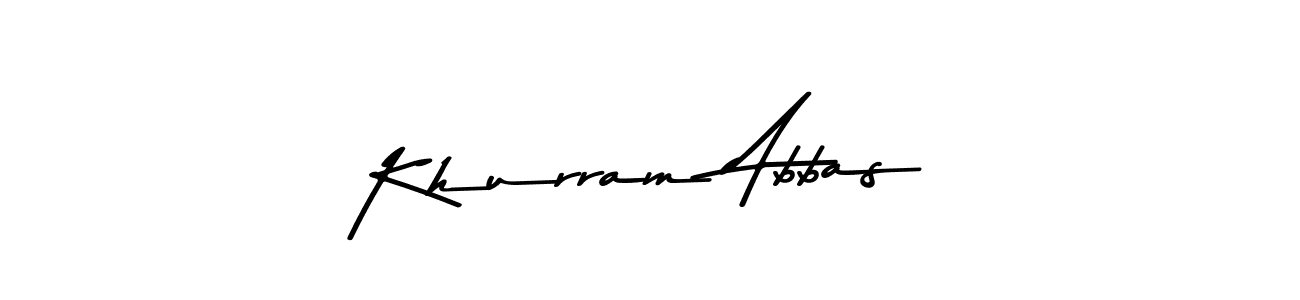 How to make Khurram Abbas signature? Asem Kandis PERSONAL USE is a professional autograph style. Create handwritten signature for Khurram Abbas name. Khurram Abbas signature style 9 images and pictures png