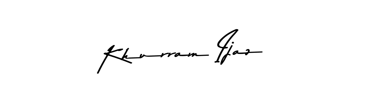 Make a beautiful signature design for name Khurram Ijaz. With this signature (Asem Kandis PERSONAL USE) style, you can create a handwritten signature for free. Khurram Ijaz signature style 9 images and pictures png