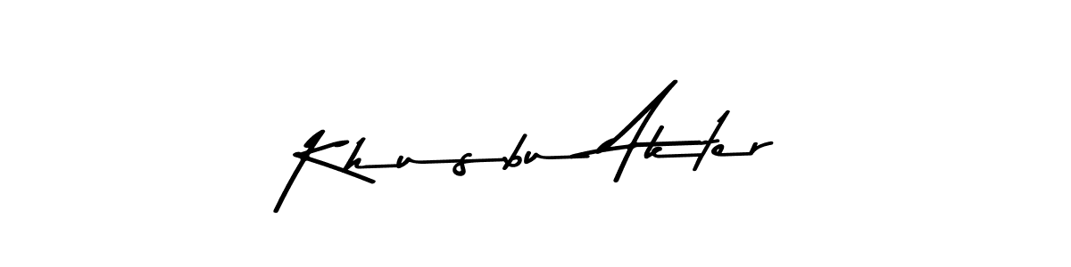 Also You can easily find your signature by using the search form. We will create Khusbu Akter name handwritten signature images for you free of cost using Asem Kandis PERSONAL USE sign style. Khusbu Akter signature style 9 images and pictures png