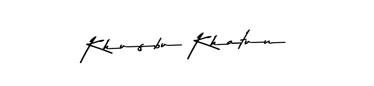 Make a beautiful signature design for name Khusbu Khatun. Use this online signature maker to create a handwritten signature for free. Khusbu Khatun signature style 9 images and pictures png