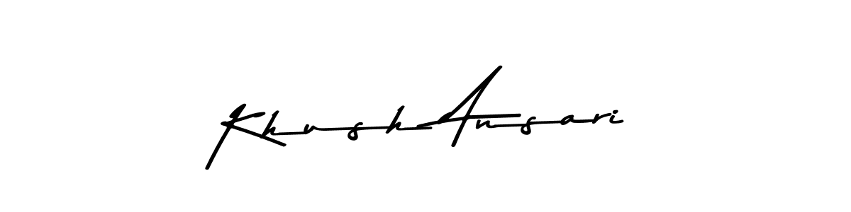 You can use this online signature creator to create a handwritten signature for the name Khush Ansari. This is the best online autograph maker. Khush Ansari signature style 9 images and pictures png