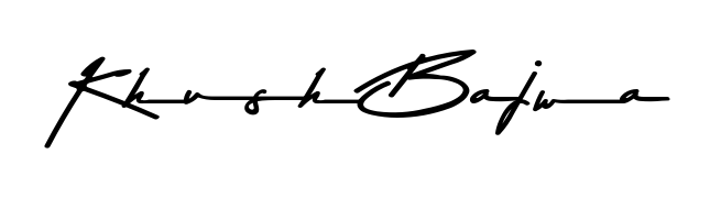 Discover the perfect balance of readability and style for Khush Bajwa with Asem Kandis PERSONAL USE font. Create your dream signature today. Khush Bajwa signature style 9 images and pictures png