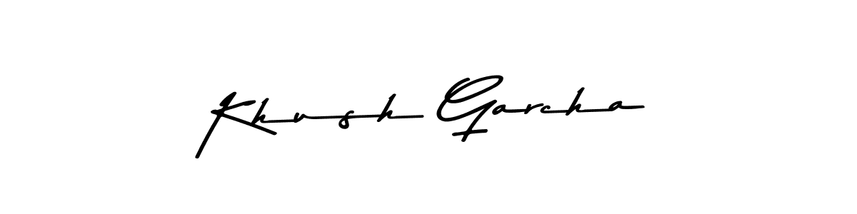 The best way (Asem Kandis PERSONAL USE) to make a short signature is to pick only two or three words in your name. The name Khush Garcha include a total of six letters. For converting this name. Khush Garcha signature style 9 images and pictures png