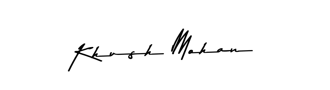 Make a beautiful signature design for name Khush Mohan. Use this online signature maker to create a handwritten signature for free. Khush Mohan signature style 9 images and pictures png
