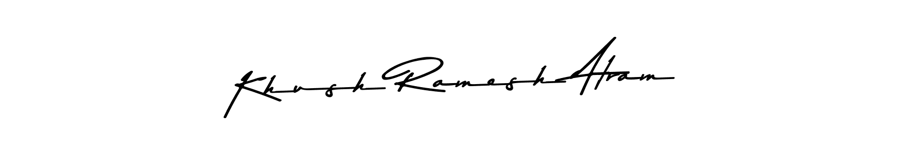Design your own signature with our free online signature maker. With this signature software, you can create a handwritten (Asem Kandis PERSONAL USE) signature for name Khush Ramesh Atram. Khush Ramesh Atram signature style 9 images and pictures png