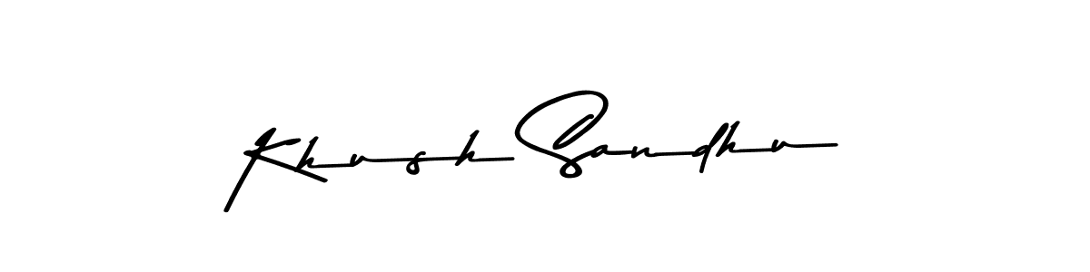 How to make Khush Sandhu signature? Asem Kandis PERSONAL USE is a professional autograph style. Create handwritten signature for Khush Sandhu name. Khush Sandhu signature style 9 images and pictures png