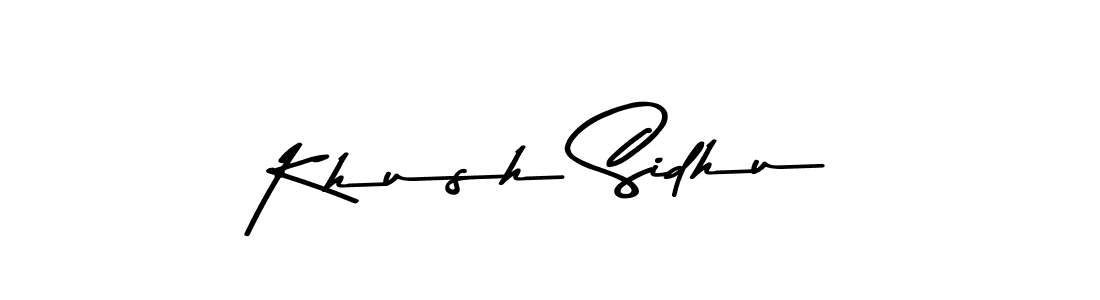 Use a signature maker to create a handwritten signature online. With this signature software, you can design (Asem Kandis PERSONAL USE) your own signature for name Khush Sidhu. Khush Sidhu signature style 9 images and pictures png