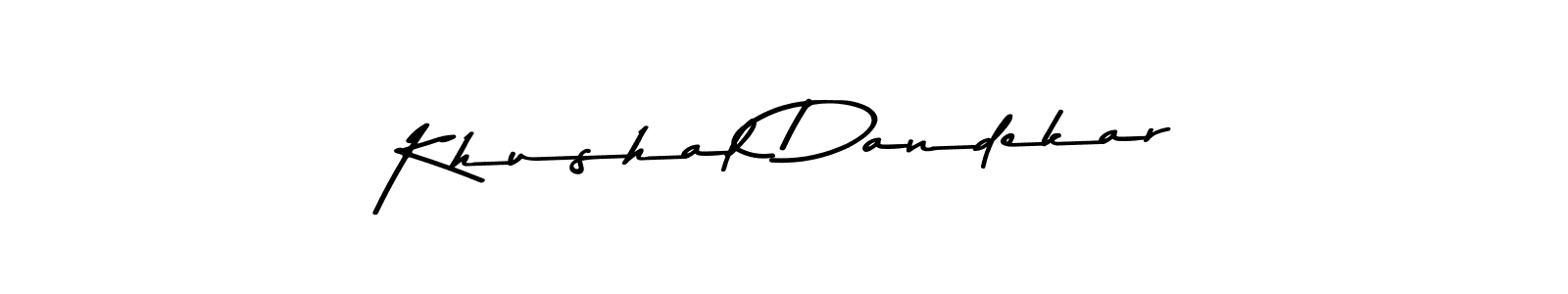How to make Khushal Dandekar signature? Asem Kandis PERSONAL USE is a professional autograph style. Create handwritten signature for Khushal Dandekar name. Khushal Dandekar signature style 9 images and pictures png