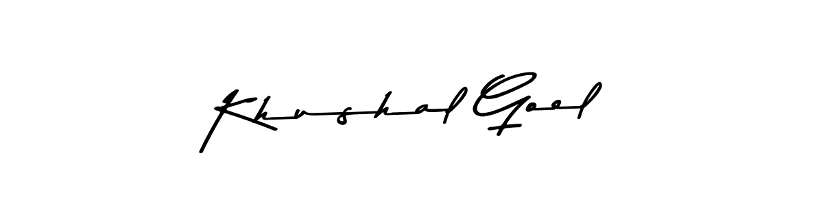 It looks lik you need a new signature style for name Khushal Goel. Design unique handwritten (Asem Kandis PERSONAL USE) signature with our free signature maker in just a few clicks. Khushal Goel signature style 9 images and pictures png