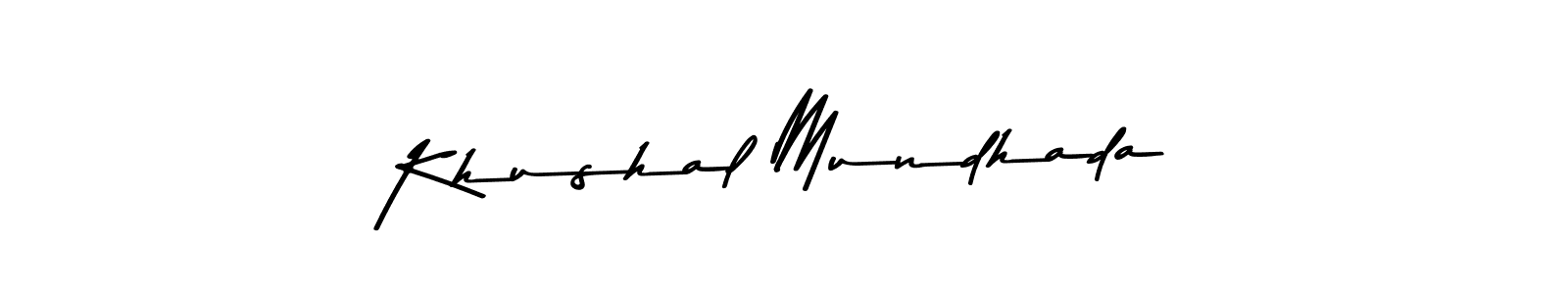 Asem Kandis PERSONAL USE is a professional signature style that is perfect for those who want to add a touch of class to their signature. It is also a great choice for those who want to make their signature more unique. Get Khushal Mundhada name to fancy signature for free. Khushal Mundhada signature style 9 images and pictures png
